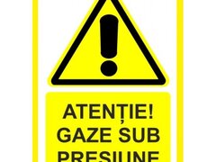 Placuta atentie gaze sub presiune
